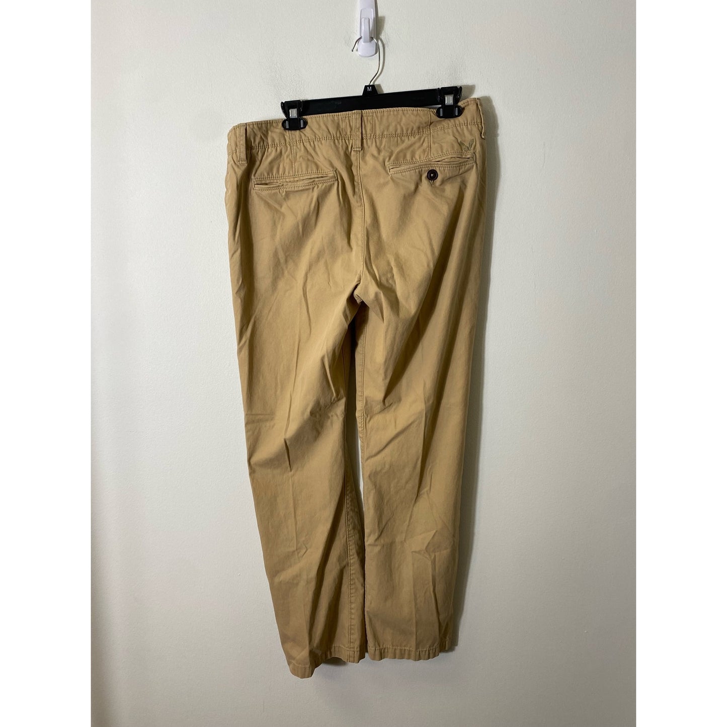 Men's American Eagle Khaki Flat Front Chinos Sz 33/32