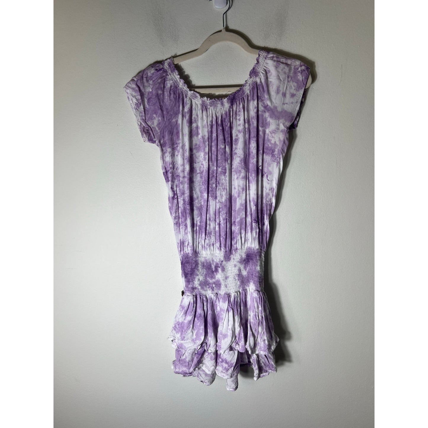 Boheme by Shema Purple Tie-dye Sleeveless Dress Sz XS