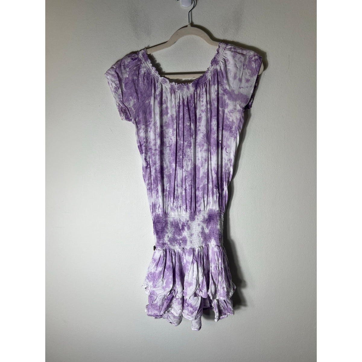 Boheme by Shema Purple Tie-dye Sleeveless Dress Sz XS
