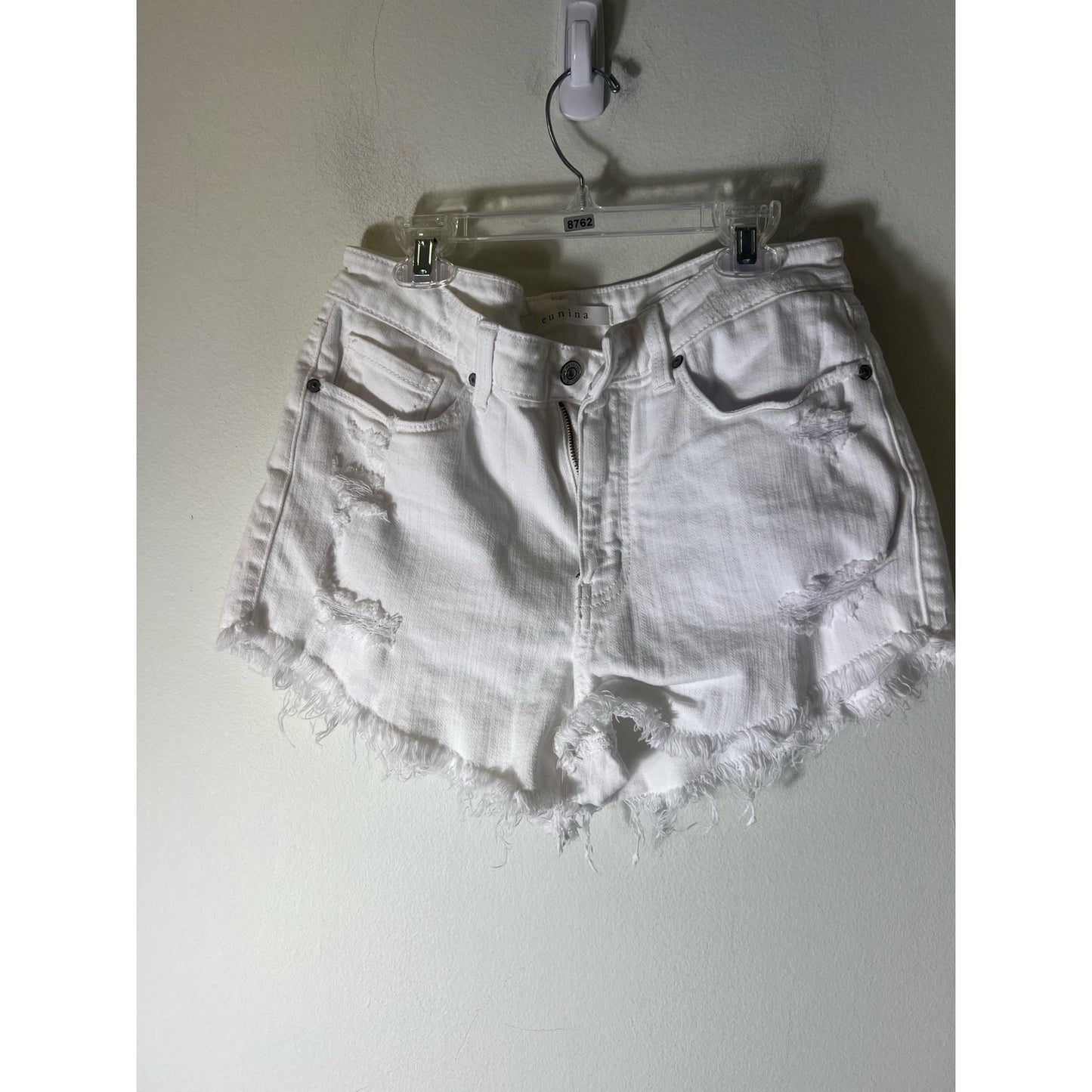 Eunica White Denim Shorts Sz M