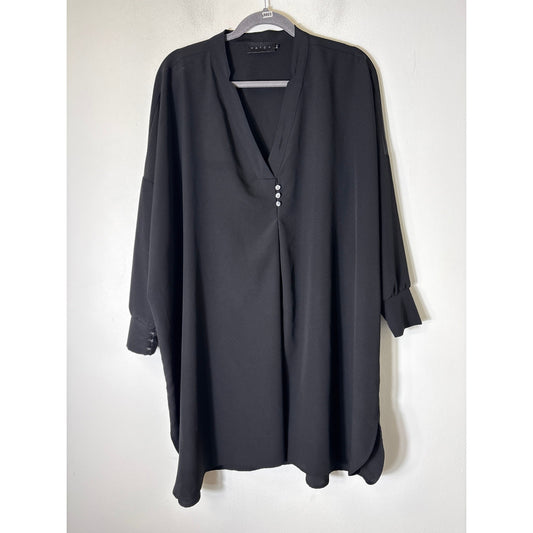 Hatch Black Bat Wing Oversized Dress Sz One Size