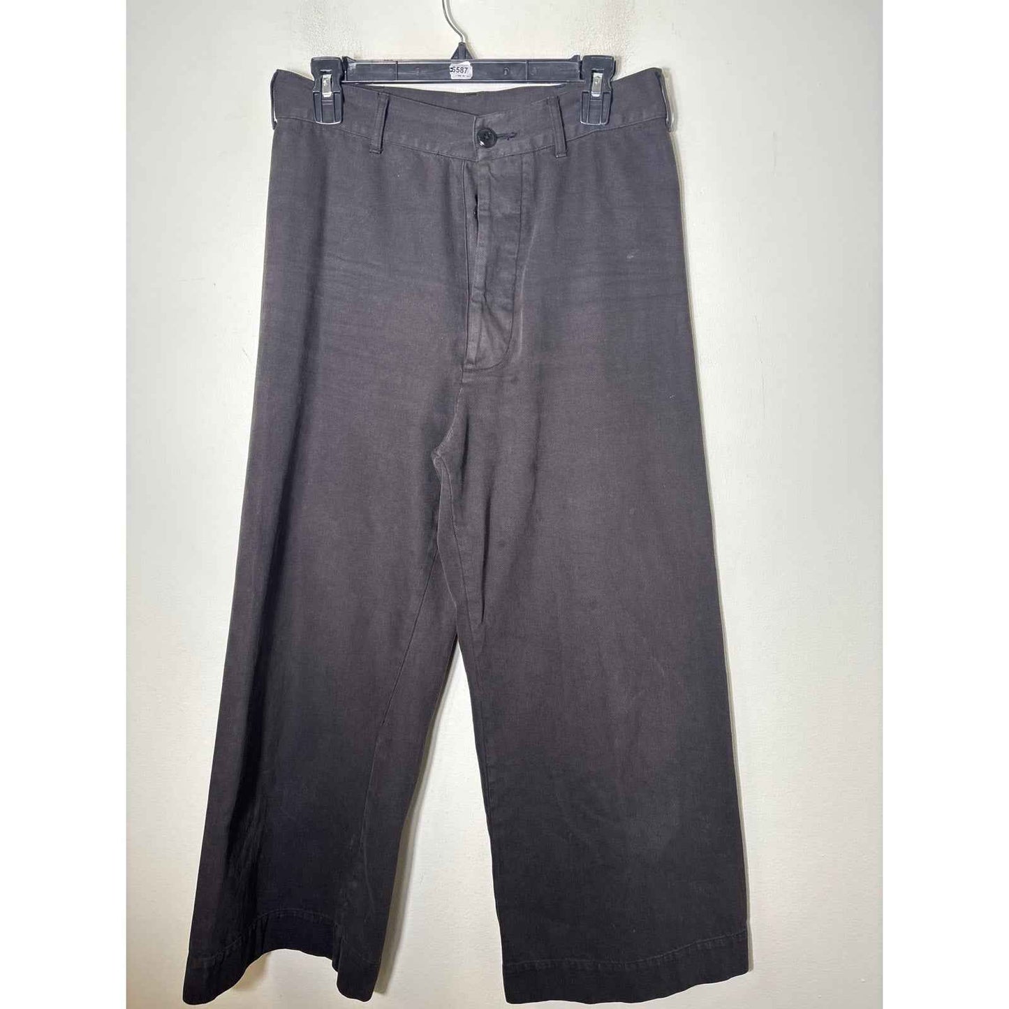 The Great Black Wide Leg Cotton Denim  Pants Sz 29