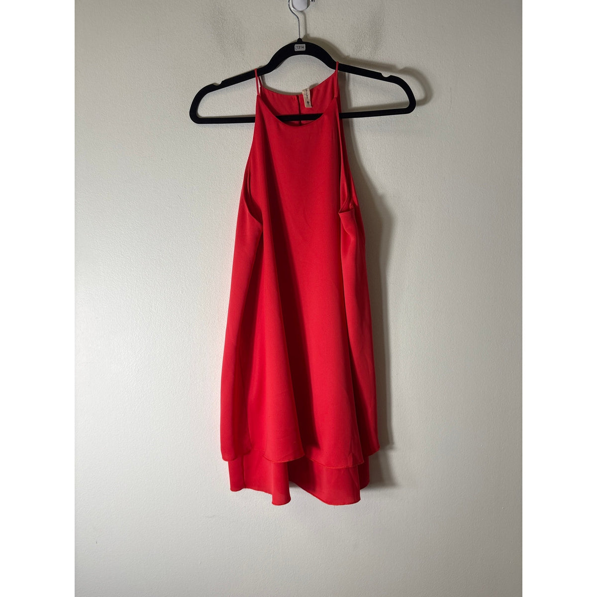 Tyche Red Halter Cocktail Dress Sz M