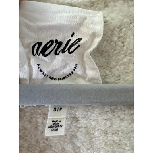 Aerie Beige Wooly Cardigan Sweater Sz S