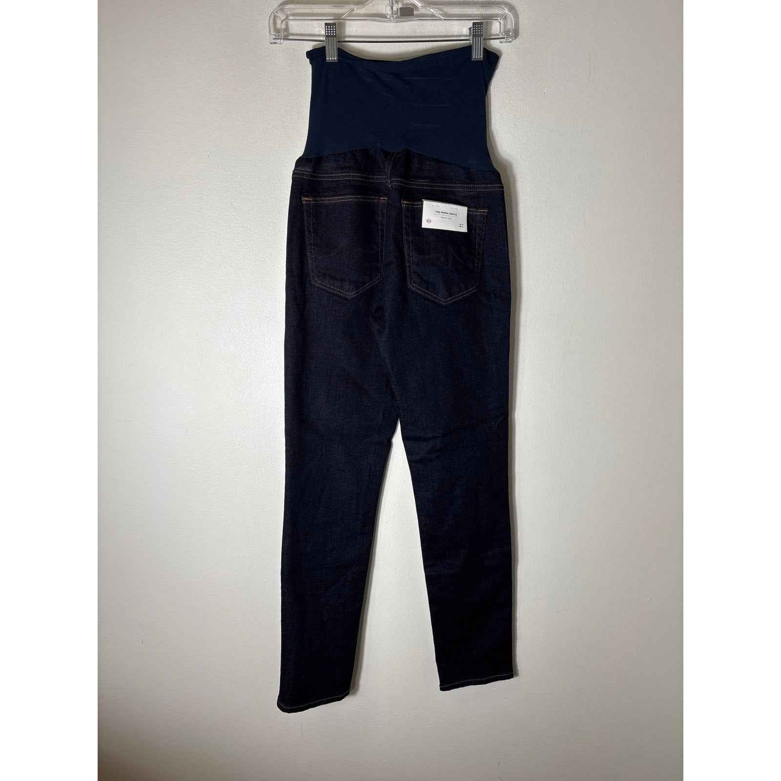 NWT AG Dark Wash "The Prima Ankle" Maternity Blue Jean Sz 27
