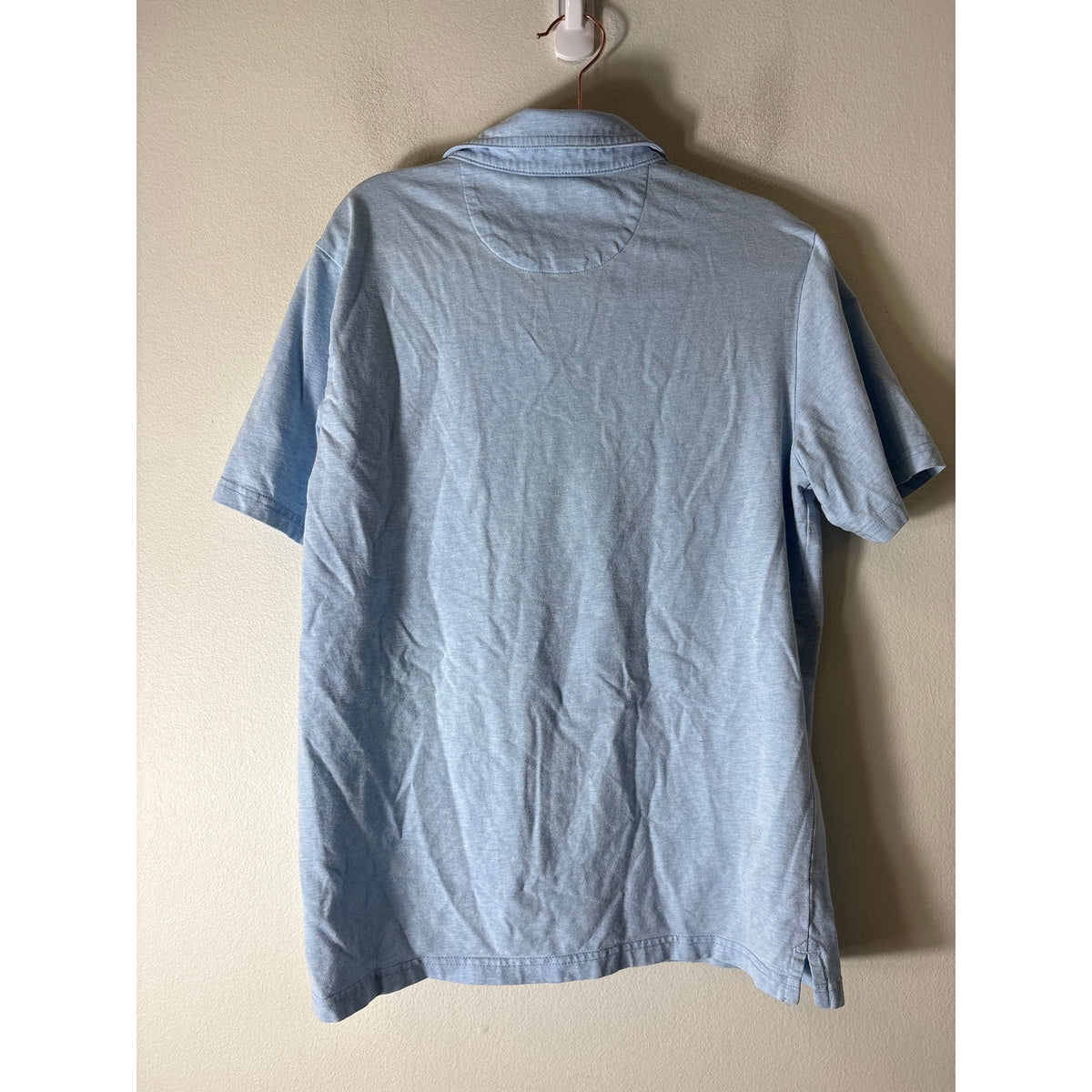 Boys Johnnie O Light Blue Hangin' Out Polo Shirt Sz 12