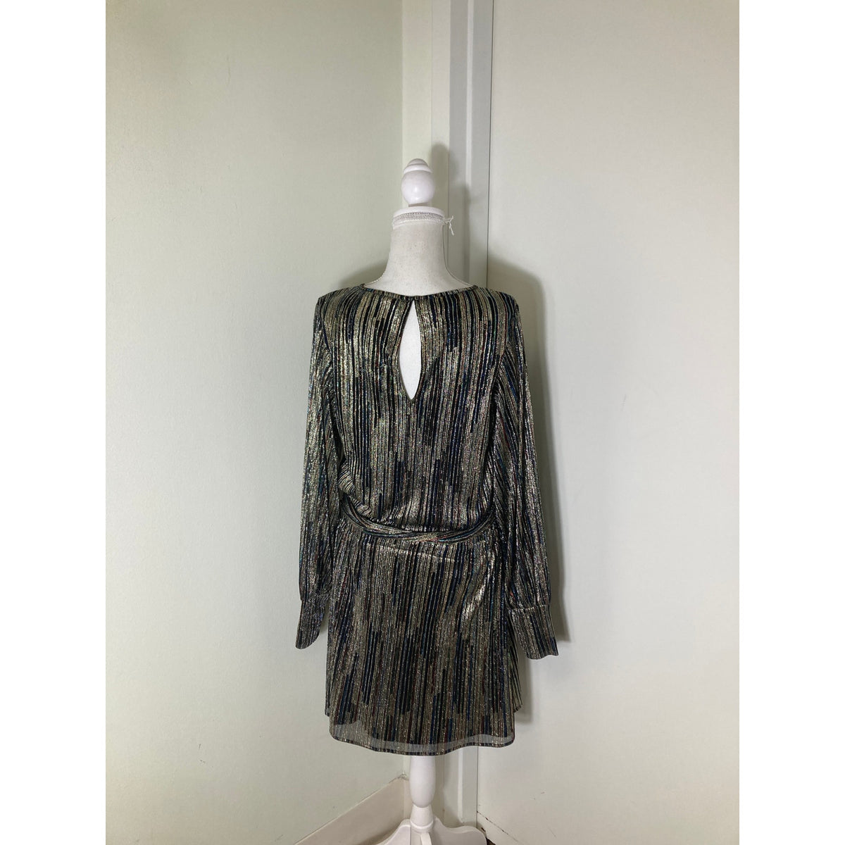 Ramy Brook Shimmery Gold and Mulit Color Party Dress Sz (fits like a sm/med)