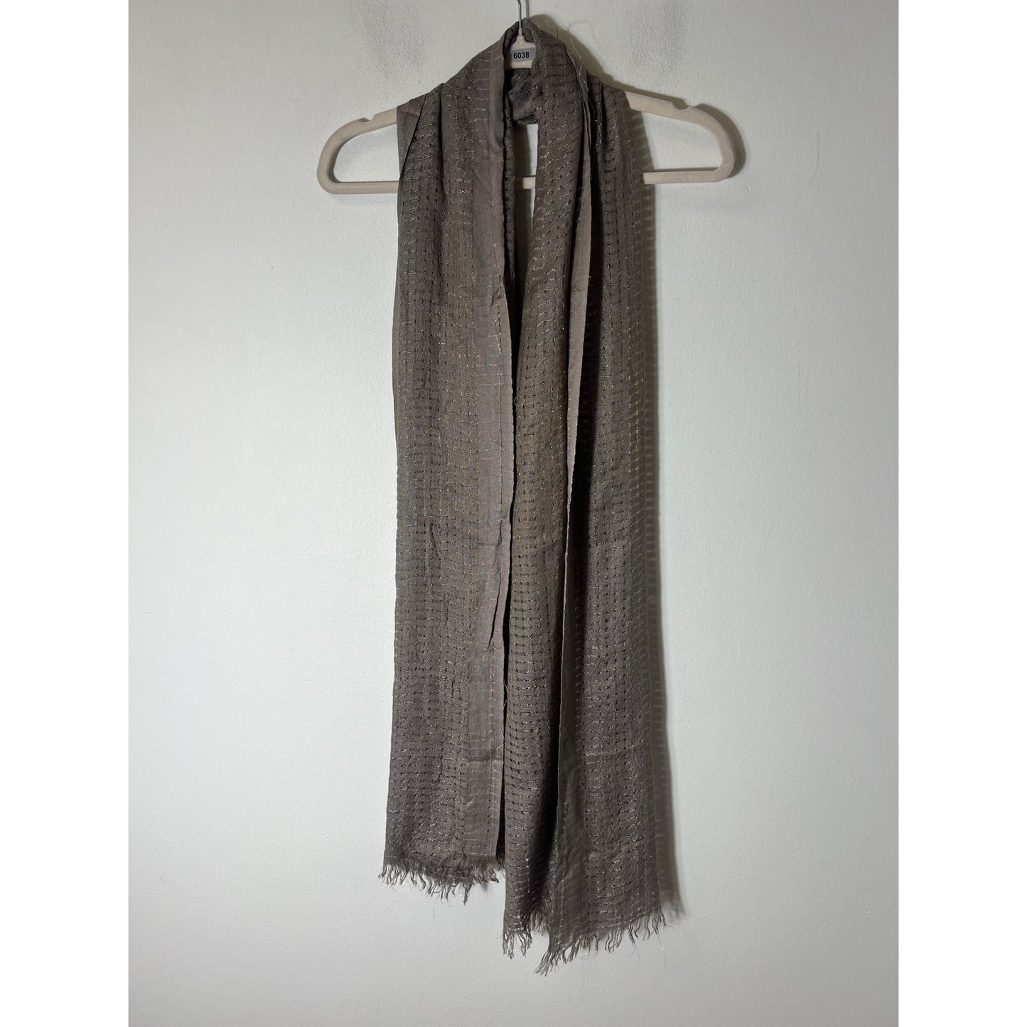 Grey and Gold Scarf
