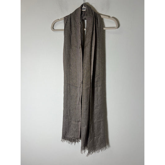Grey and Gold Scarf