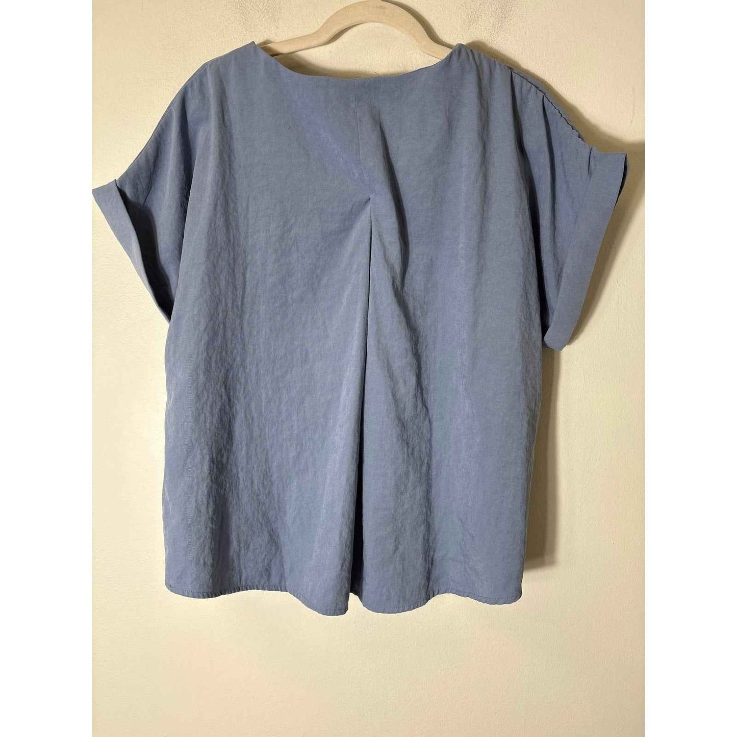 Buru Cornflower Blue Short Sleeve Top Sz s