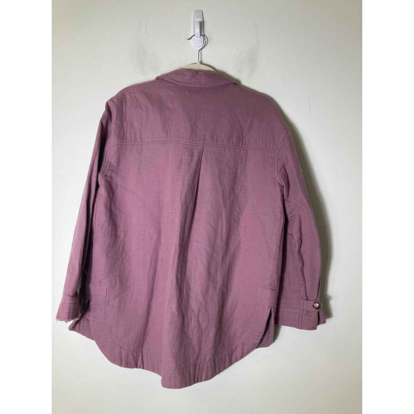 Madewell Purple Long Sleeve Button Up Shirt Jacket Sz S