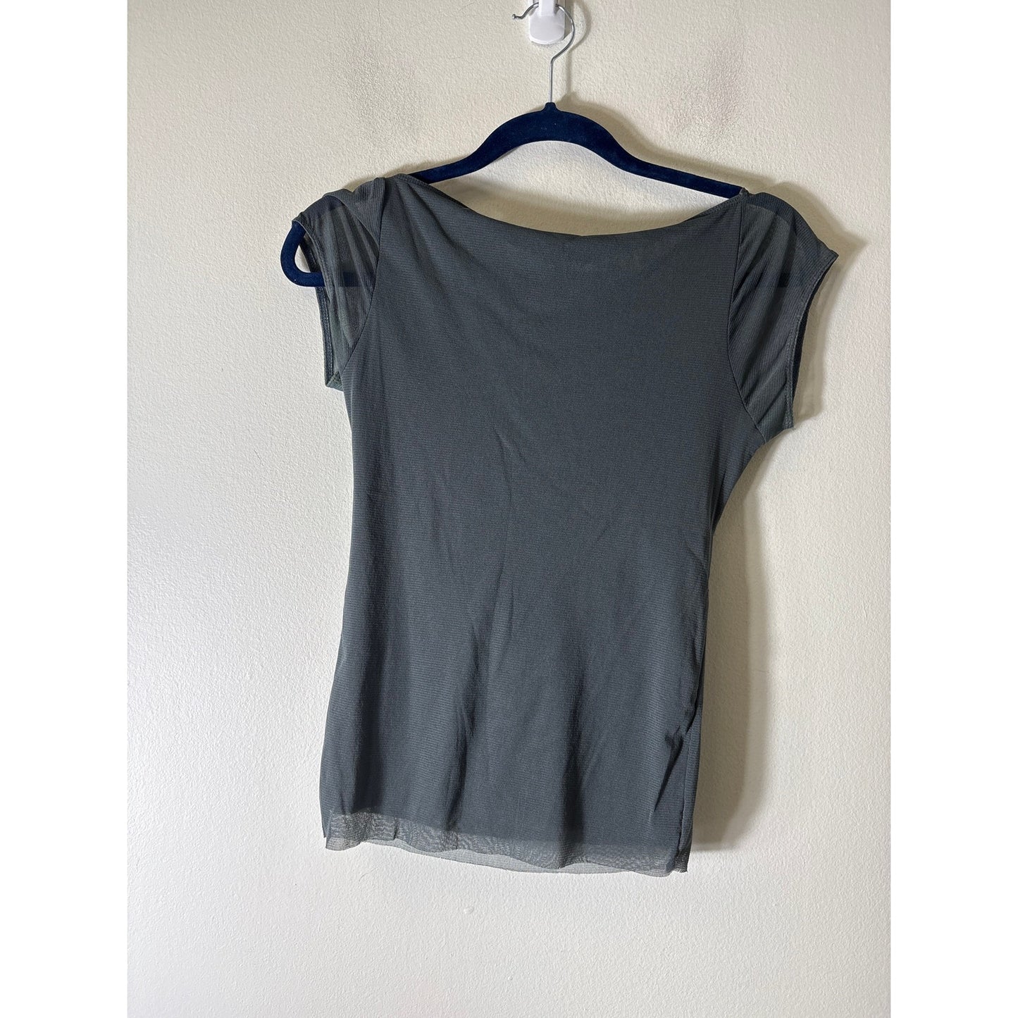 Weston Wear Gray Mesh Sweetheart Shirt Sz L