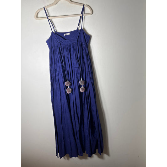 V.D.E. Vinster Navy Spaghetti Strap Maxi Dress Sz S