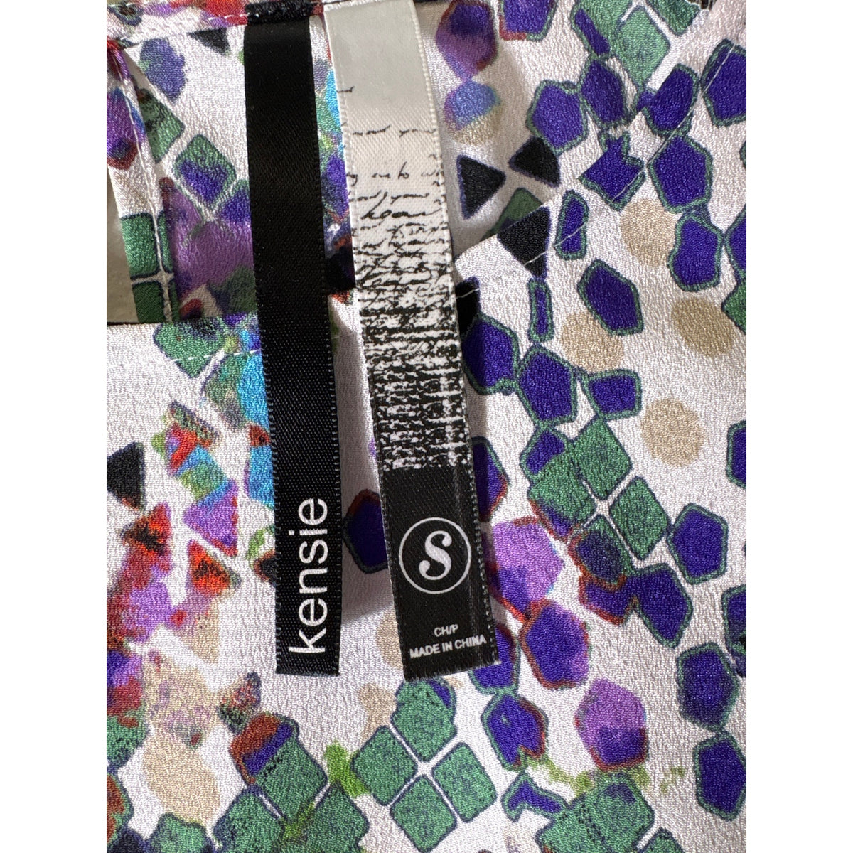 Kensie Multicolor Confetti Blouse Sz S