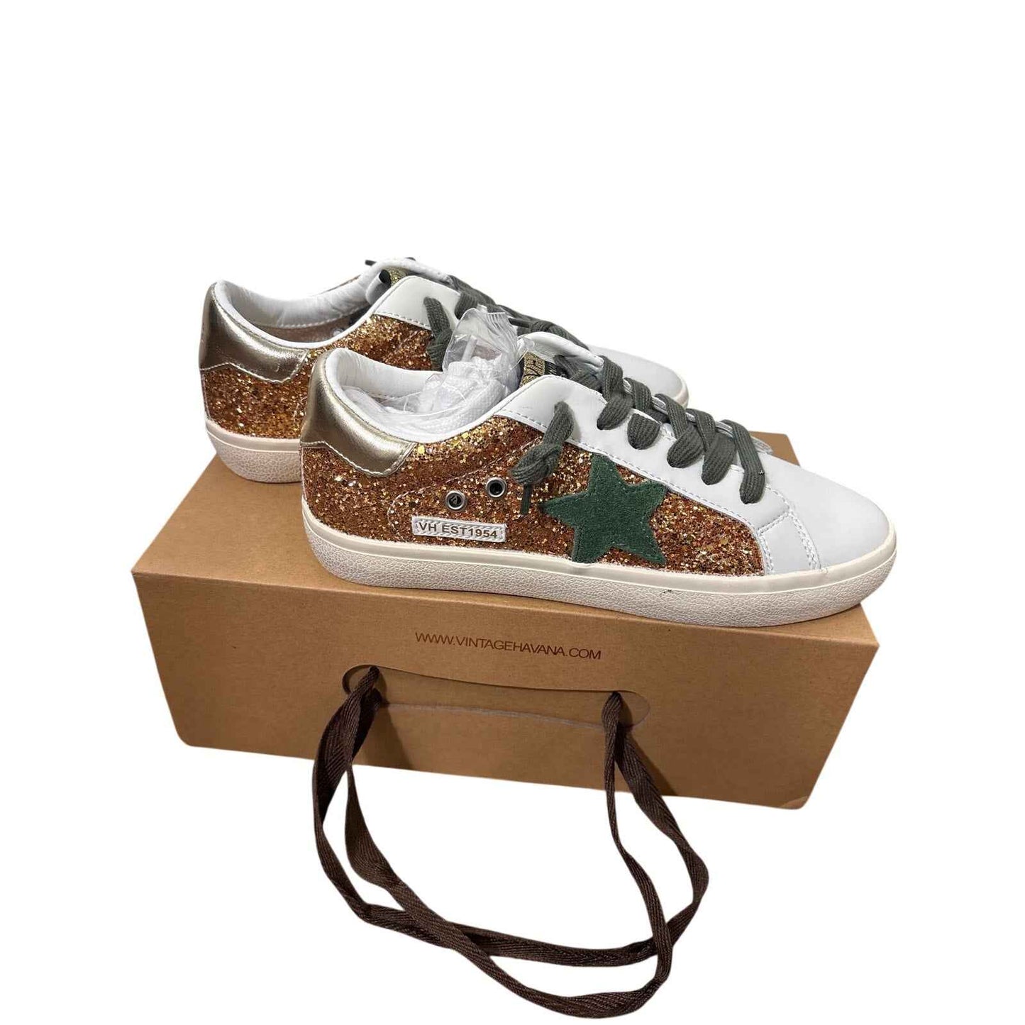 NIB Vintage Havannas Gold Flair Sz 8
