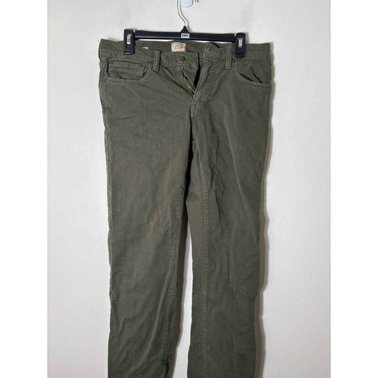 Men's J Crew Green 5 Pocket Denim Style 484 Sz W30xL30