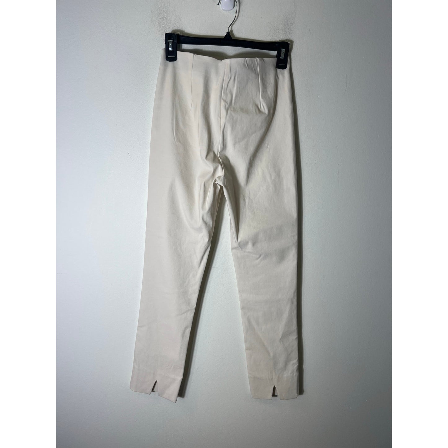 Gretchen Scott Bone White Pull On Ankle Pants Sz XS