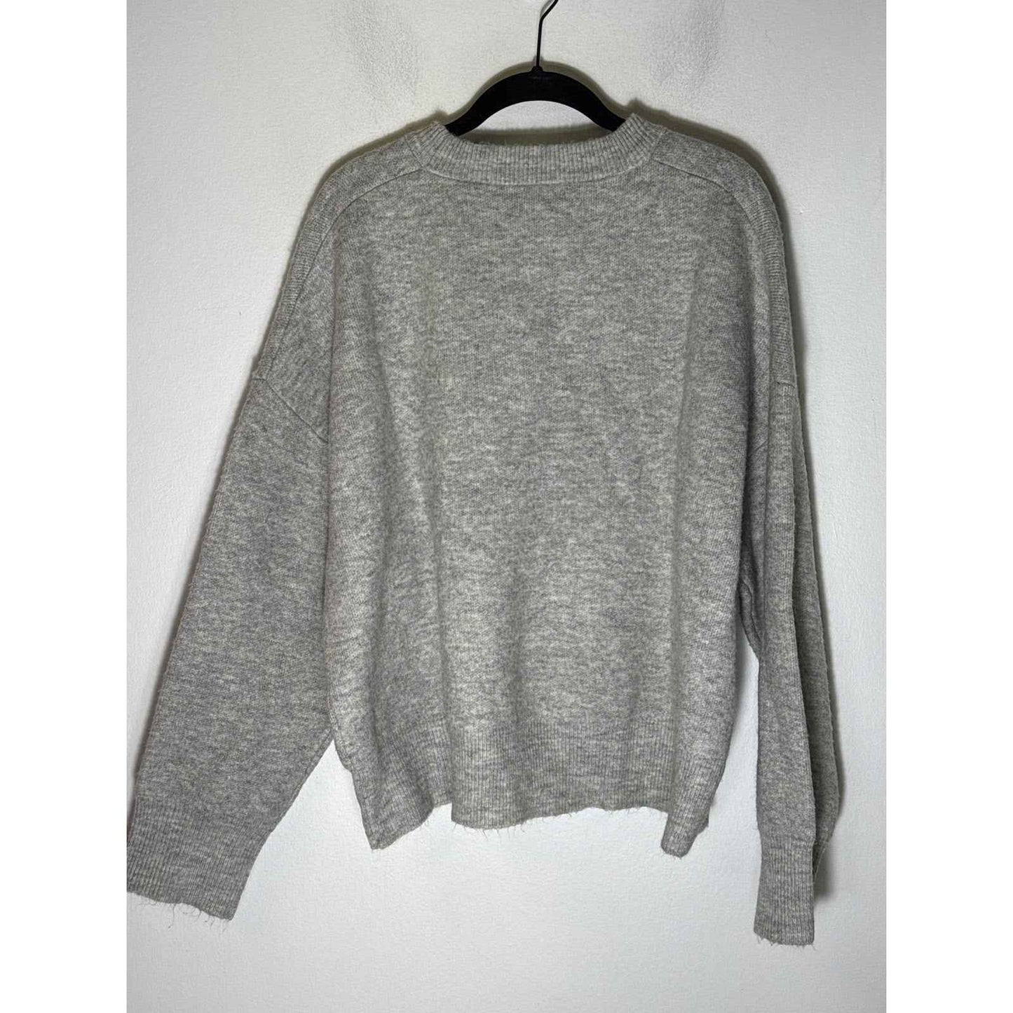 Michael Stars Gray Long Sleeve Crew Neck Sweater Sz XL