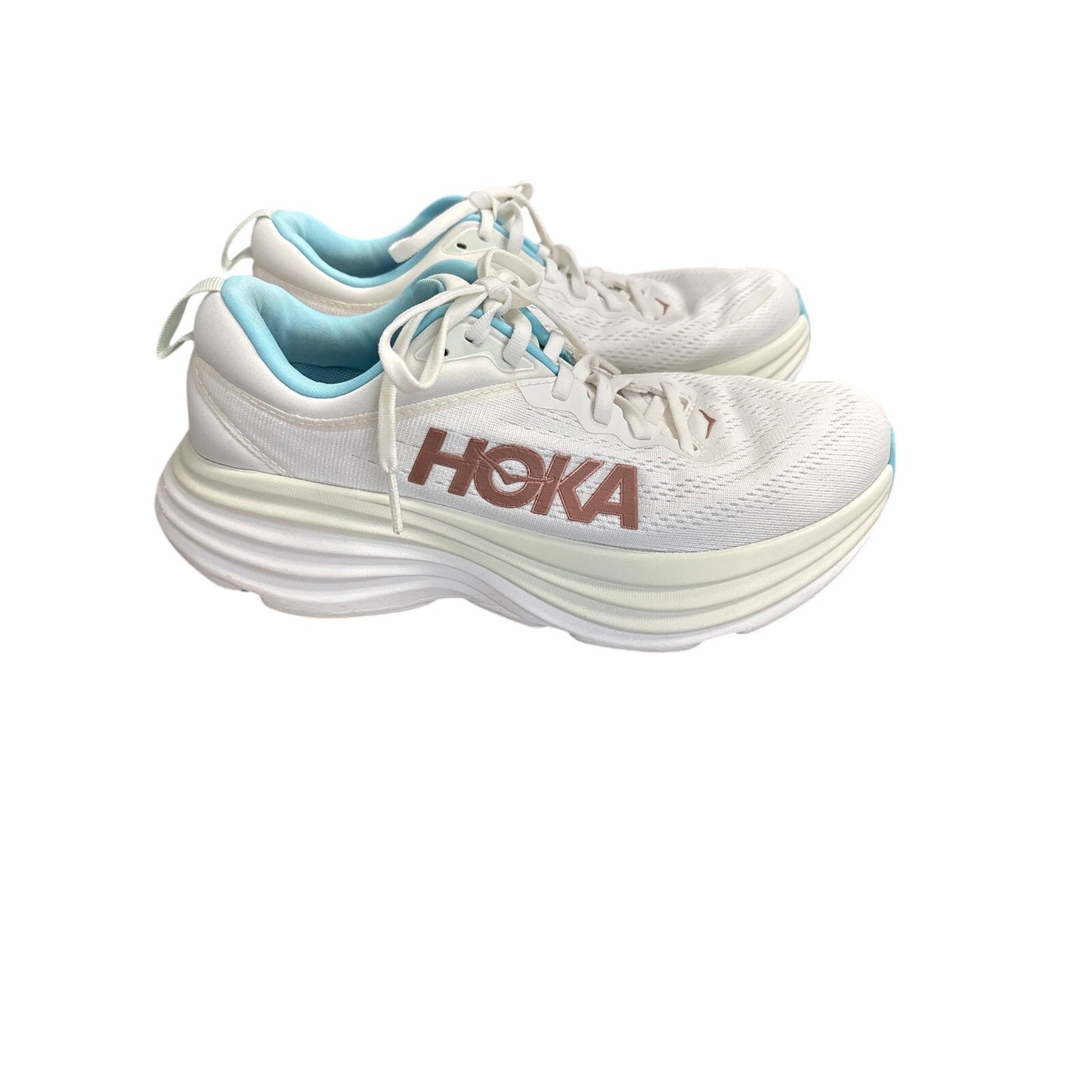 Hoka Bondi 8 White Tennis Shoes Sz 8