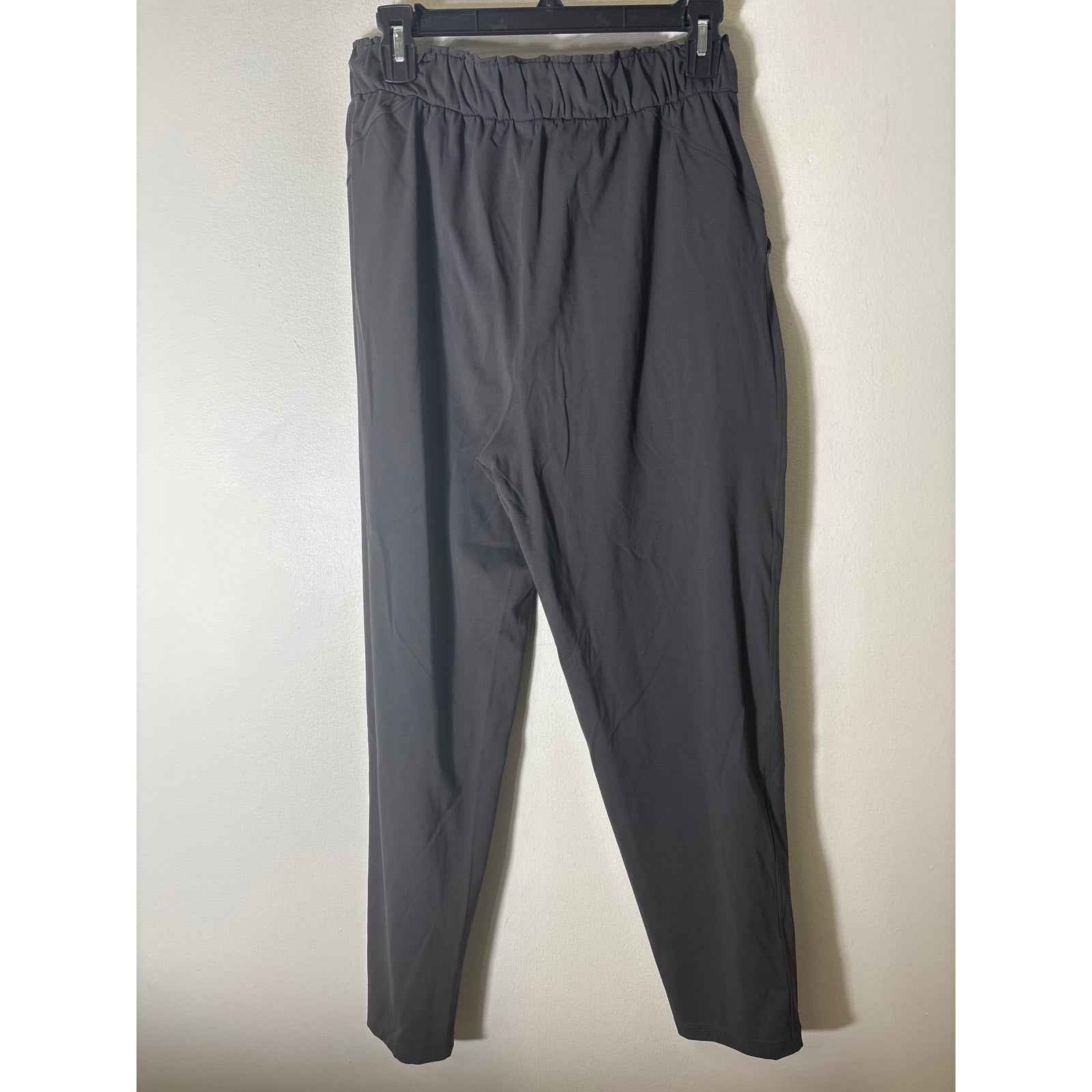 Lululemon Dark Gray Pull On Drawstring Pants Sz 8
