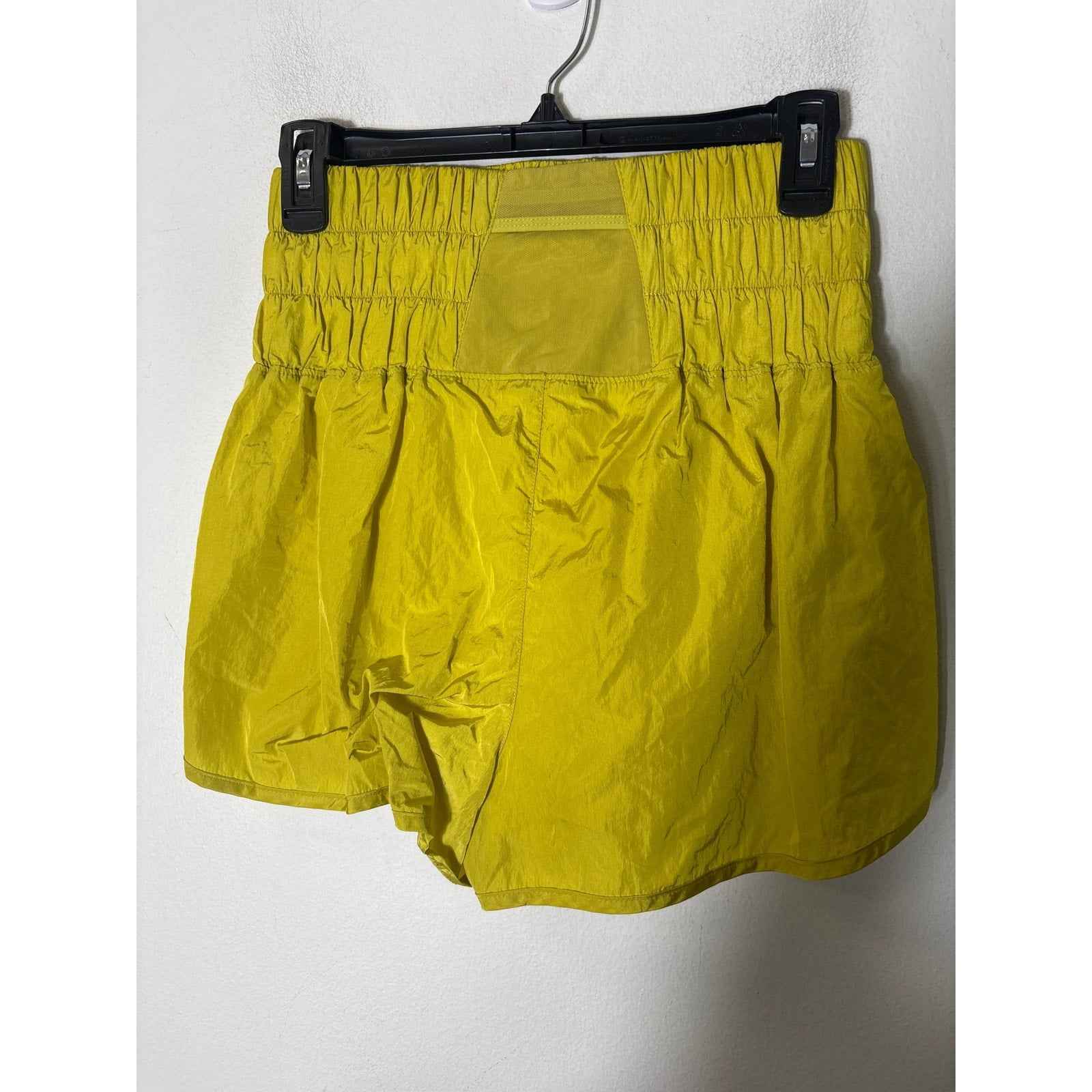 Free People Yellow Athletic Shorts Sz M