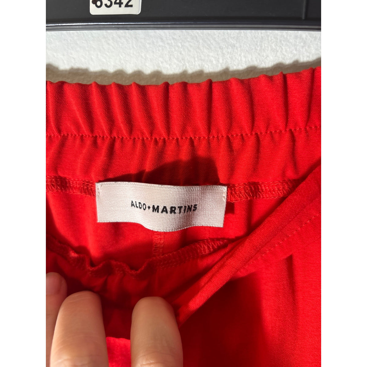 Aldo Martins Red Layered Pull On Midi Skirt Sz XS