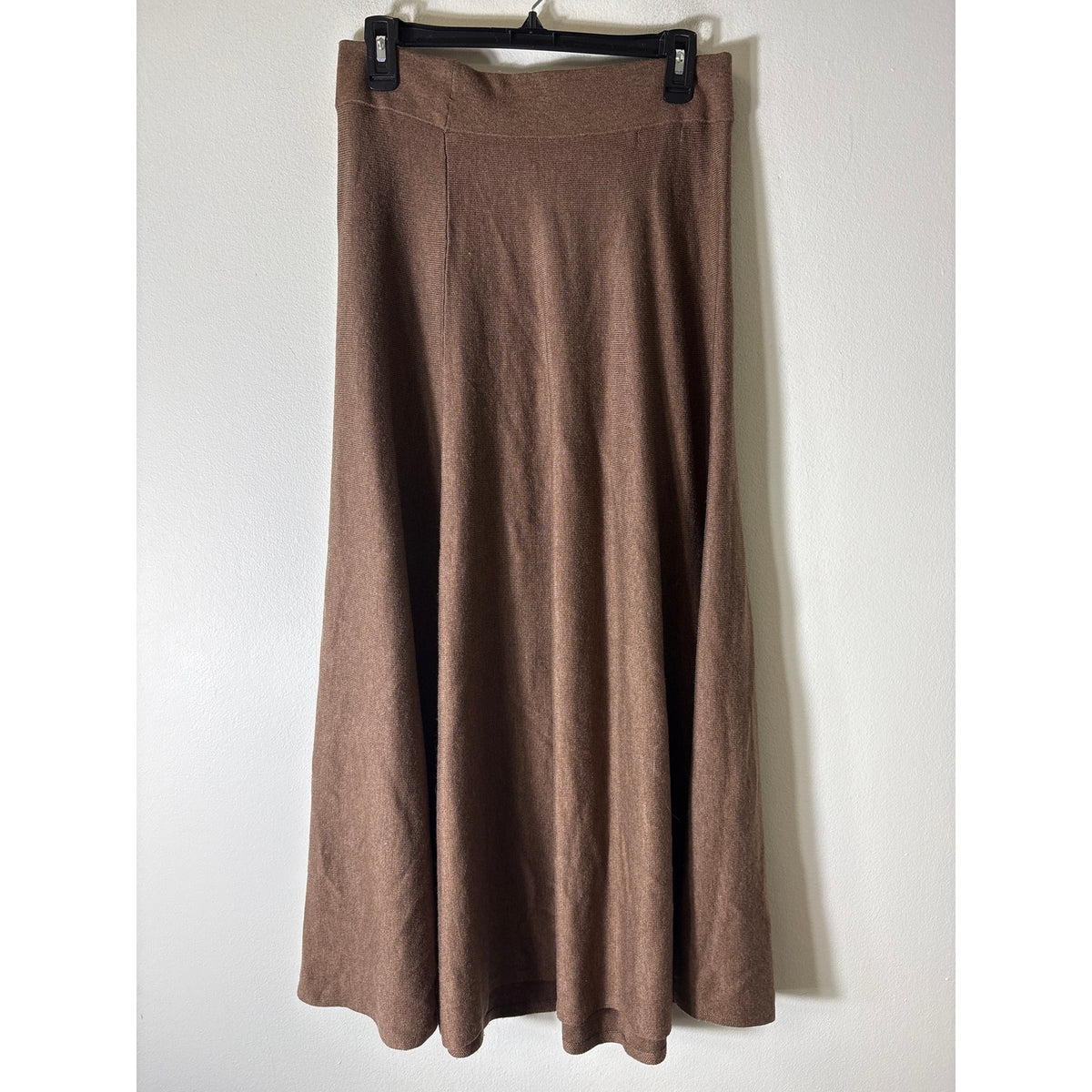 Spanner Brown Sweater Maxi Swing Skirt Sz S