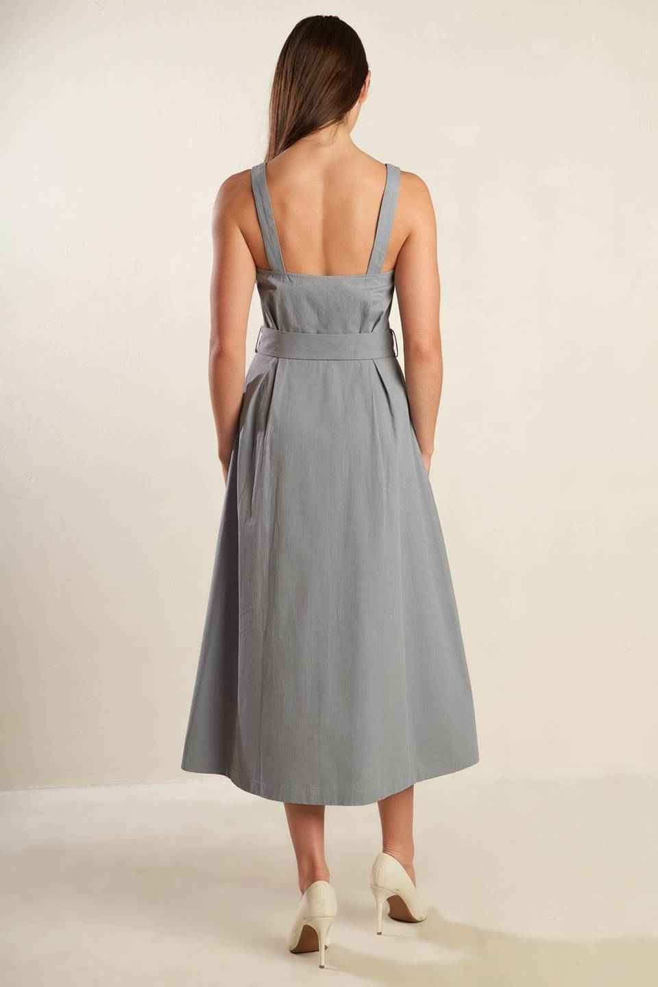 CALIFORNIA DREAMING WOVEN MIDI DRESS