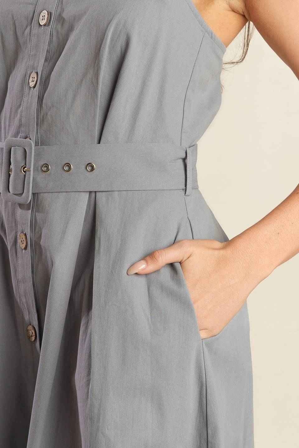 CALIFORNIA DREAMING WOVEN MIDI DRESS