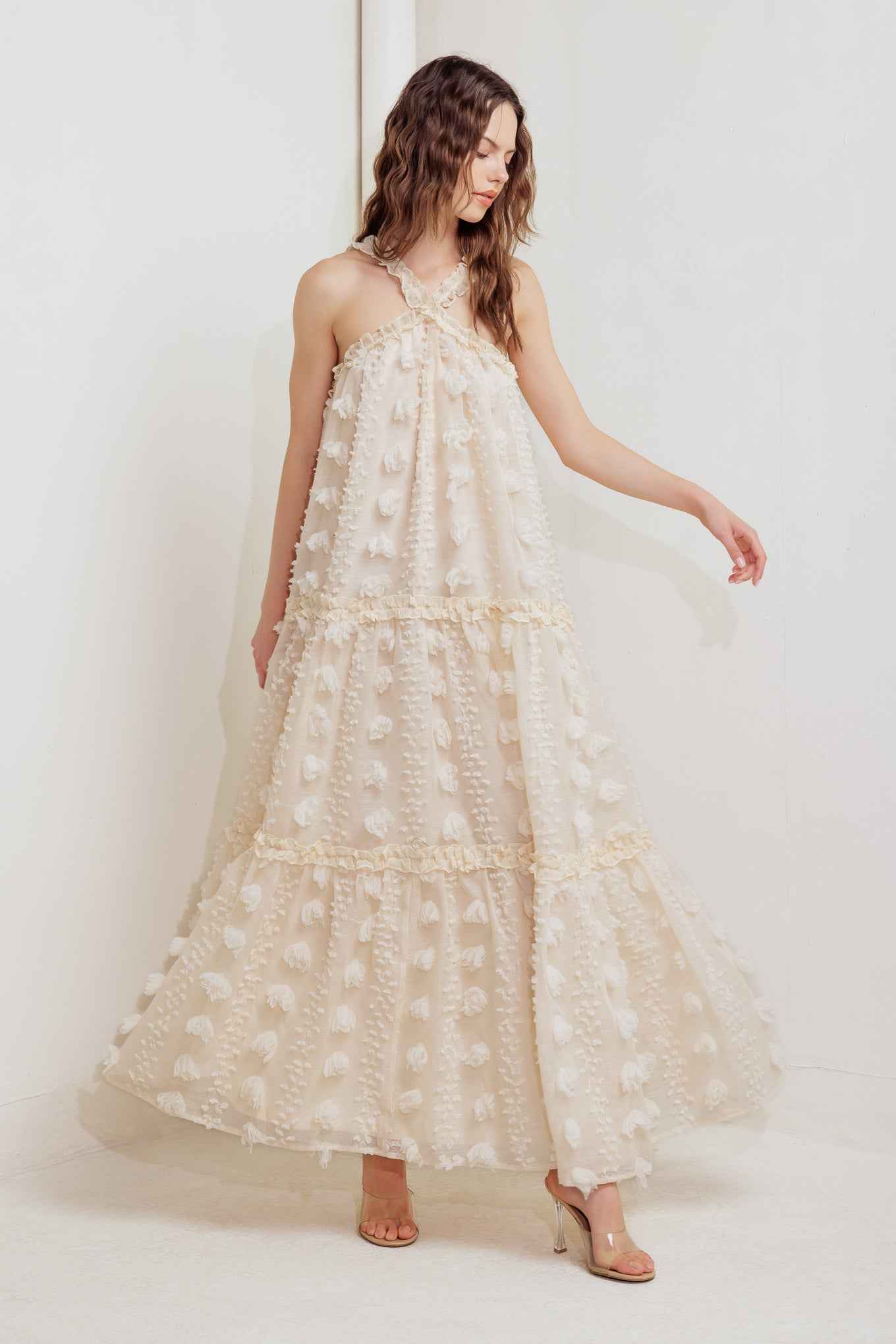 CLOUD NINE GOWN WOVEN ANKLE DRESS