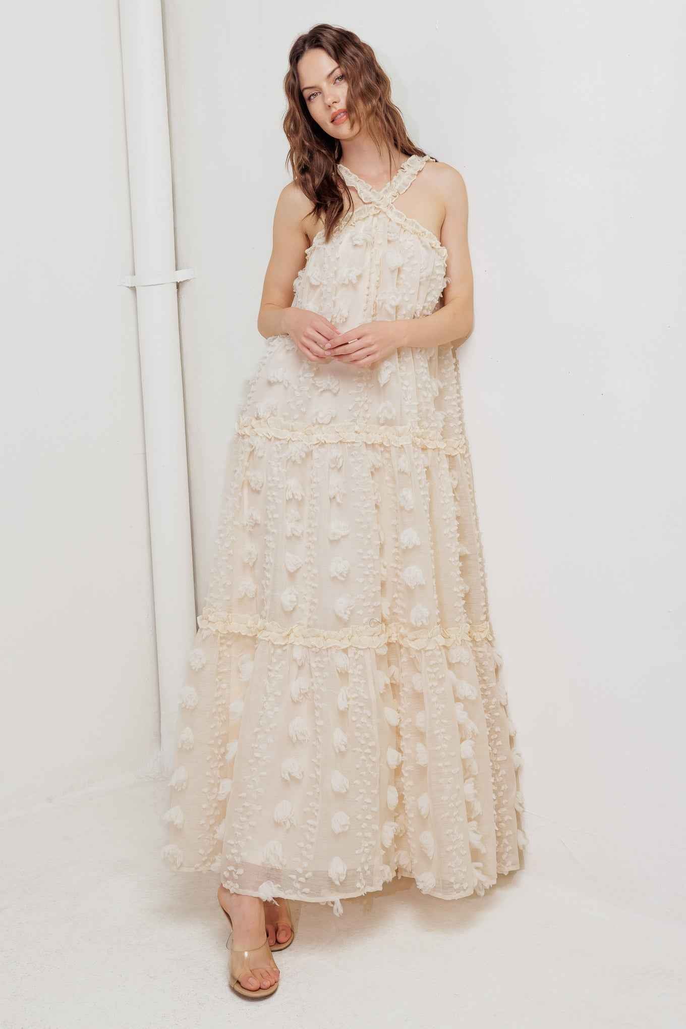 CLOUD NINE GOWN WOVEN ANKLE DRESS