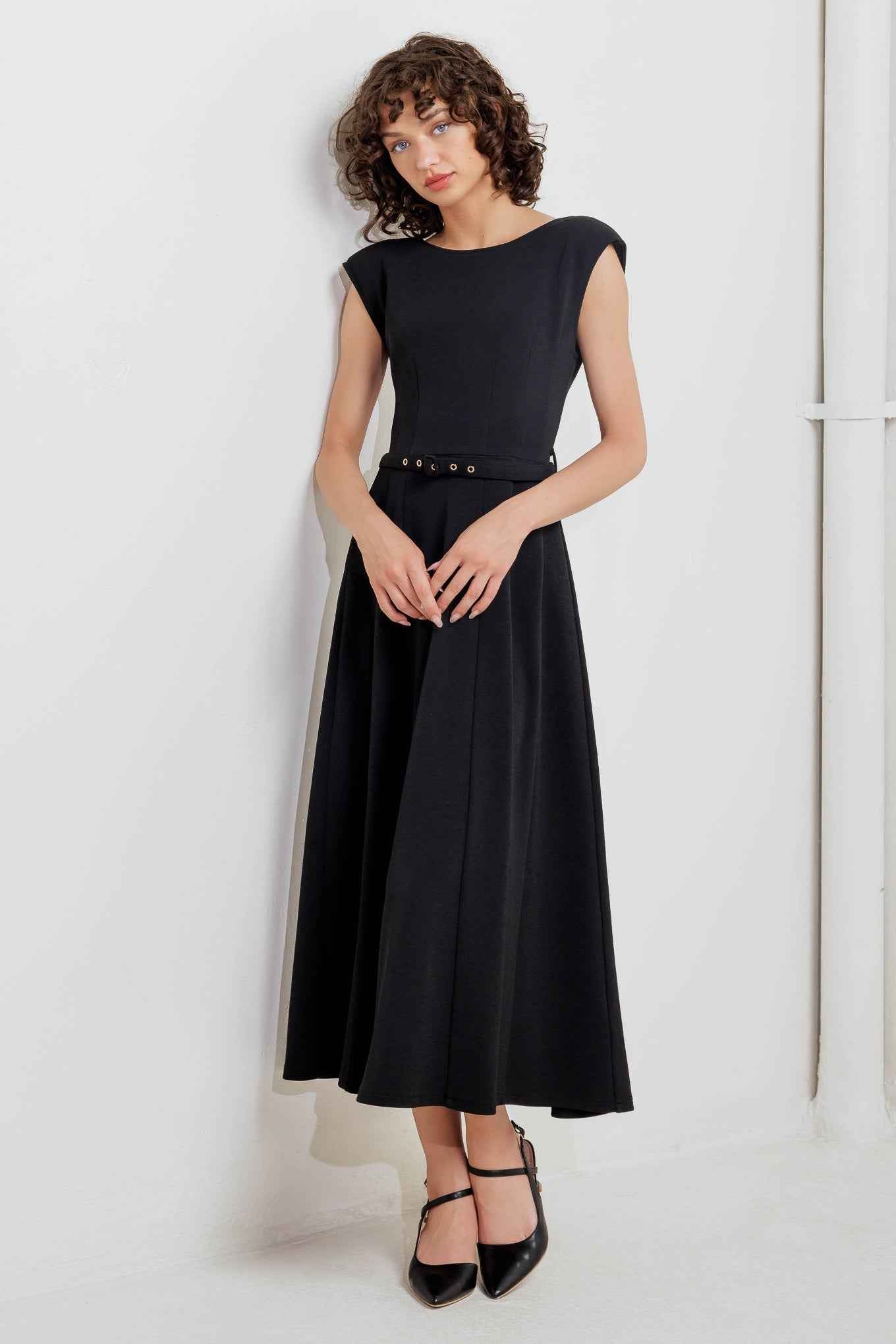 MODERN MONA WOVEN MIDI DRESS