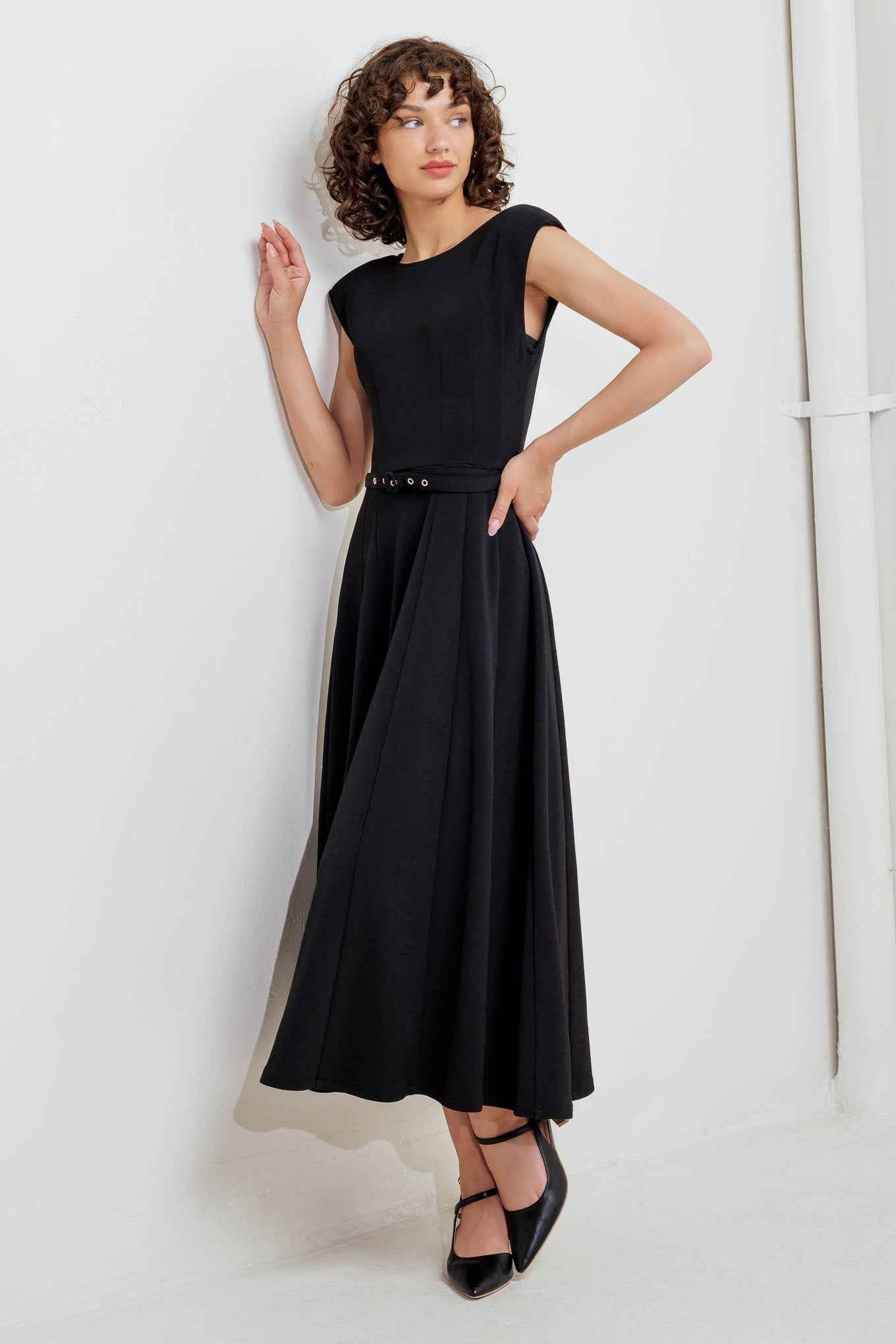 MODERN MONA WOVEN MIDI DRESS