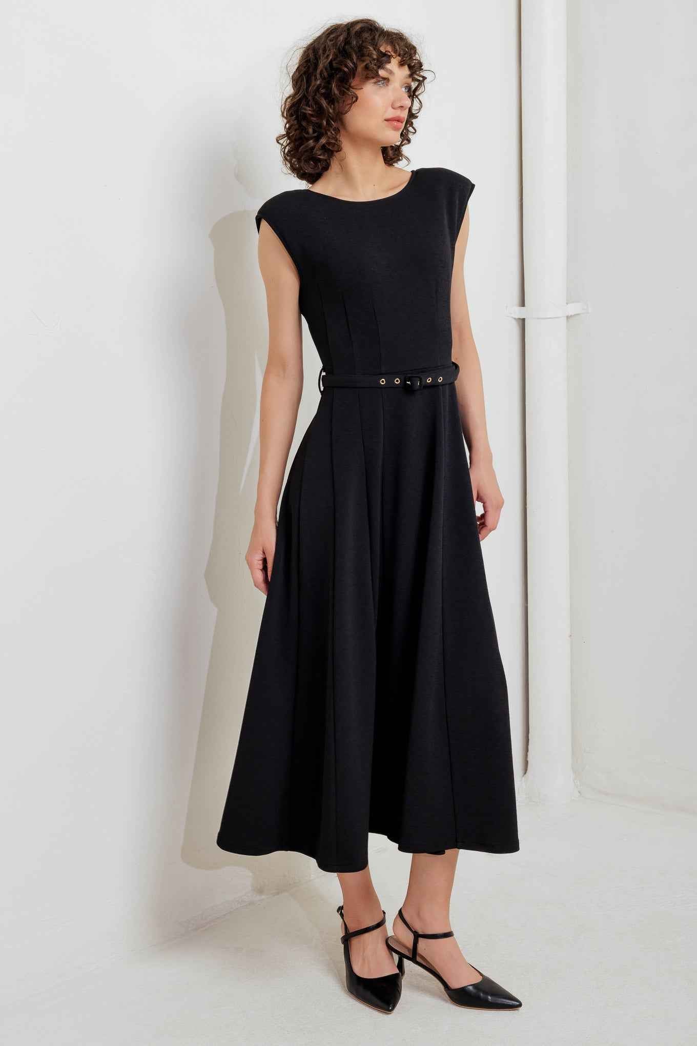 MODERN MONA WOVEN MIDI DRESS