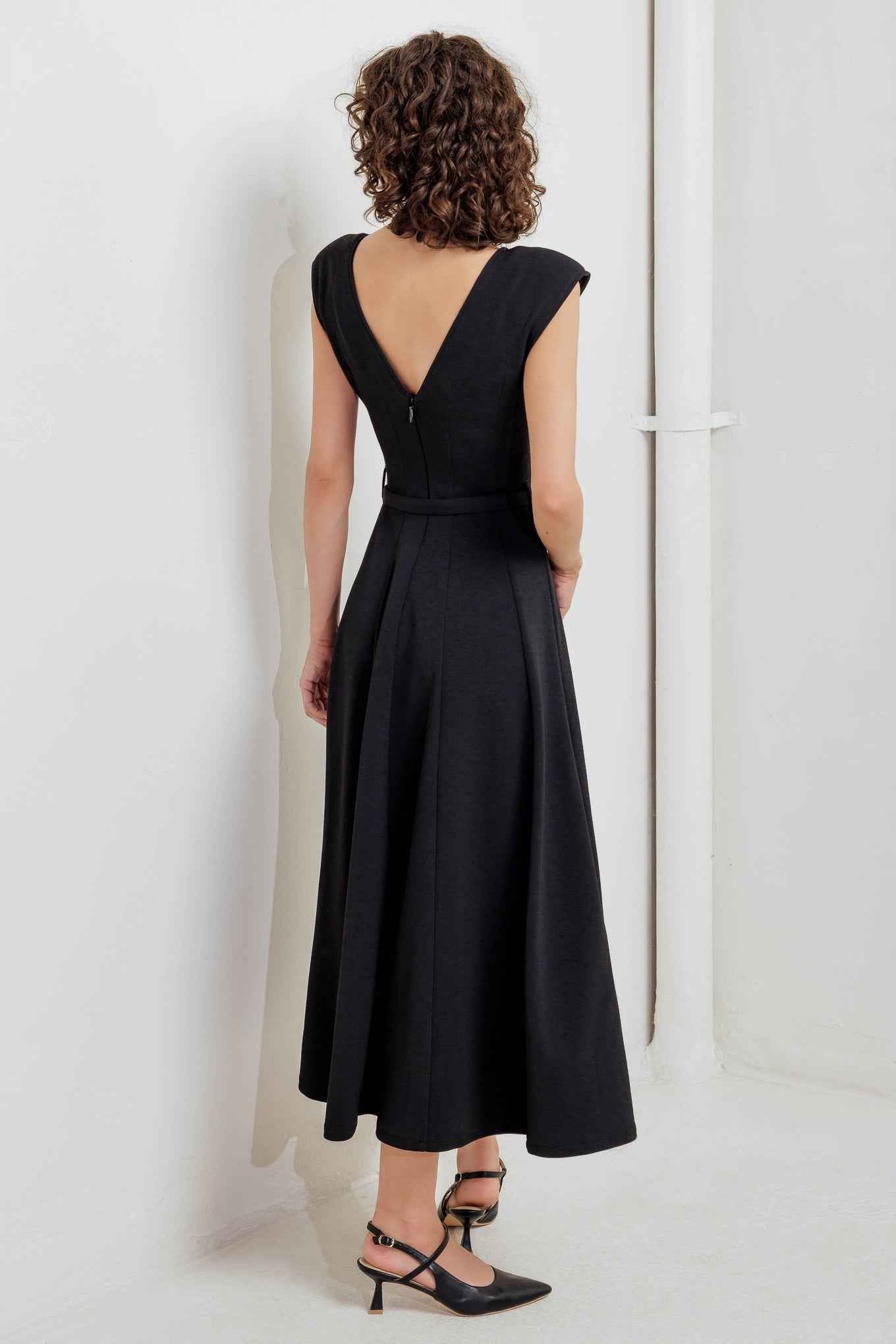 MODERN MONA WOVEN MIDI DRESS