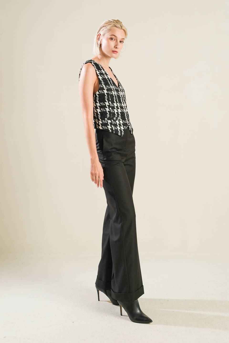 WHEN I'M WITH YOU TWEED VEST