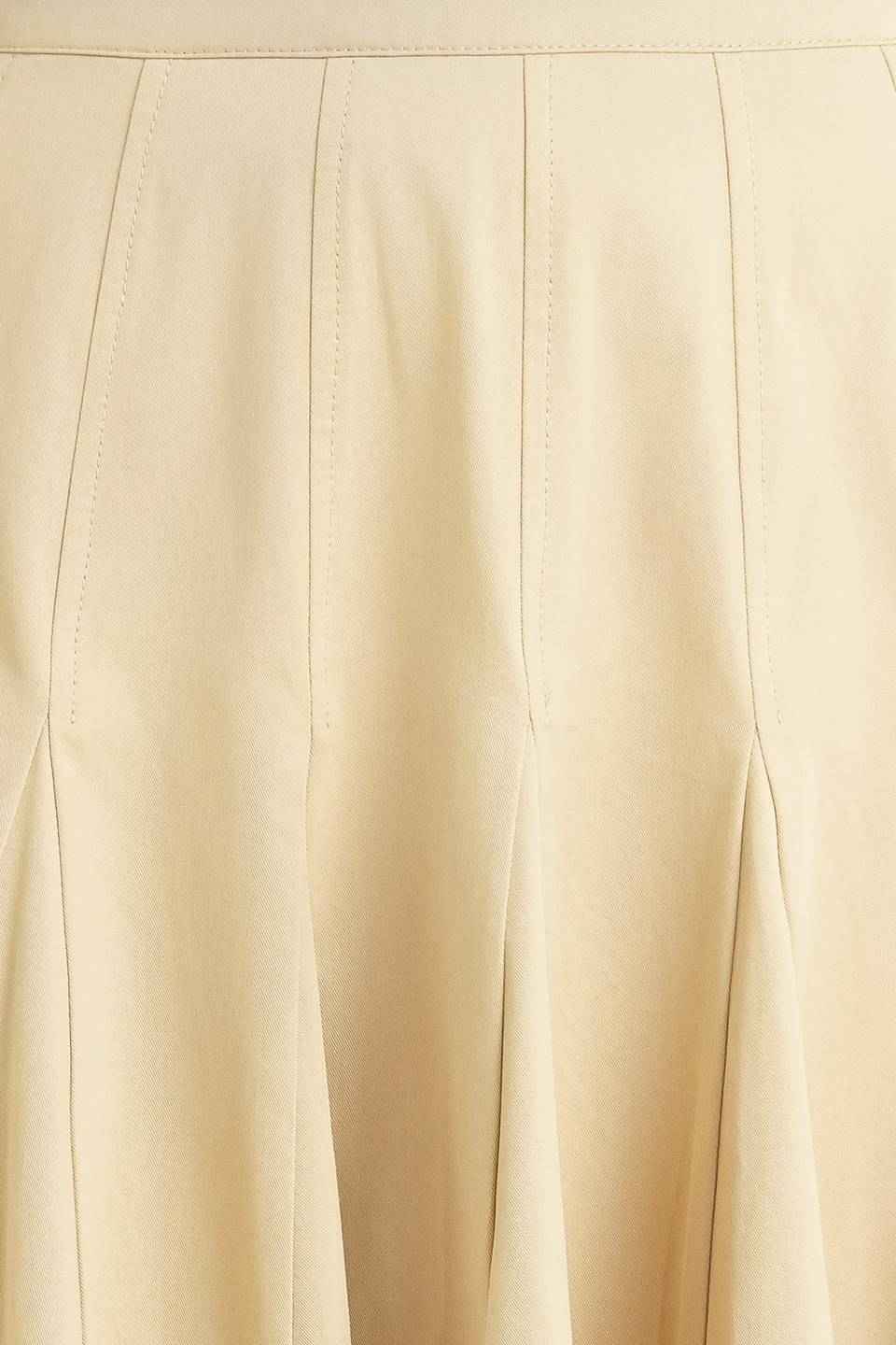 PALE FRAME WOVEN TAUPE CIRCLE SKIRT