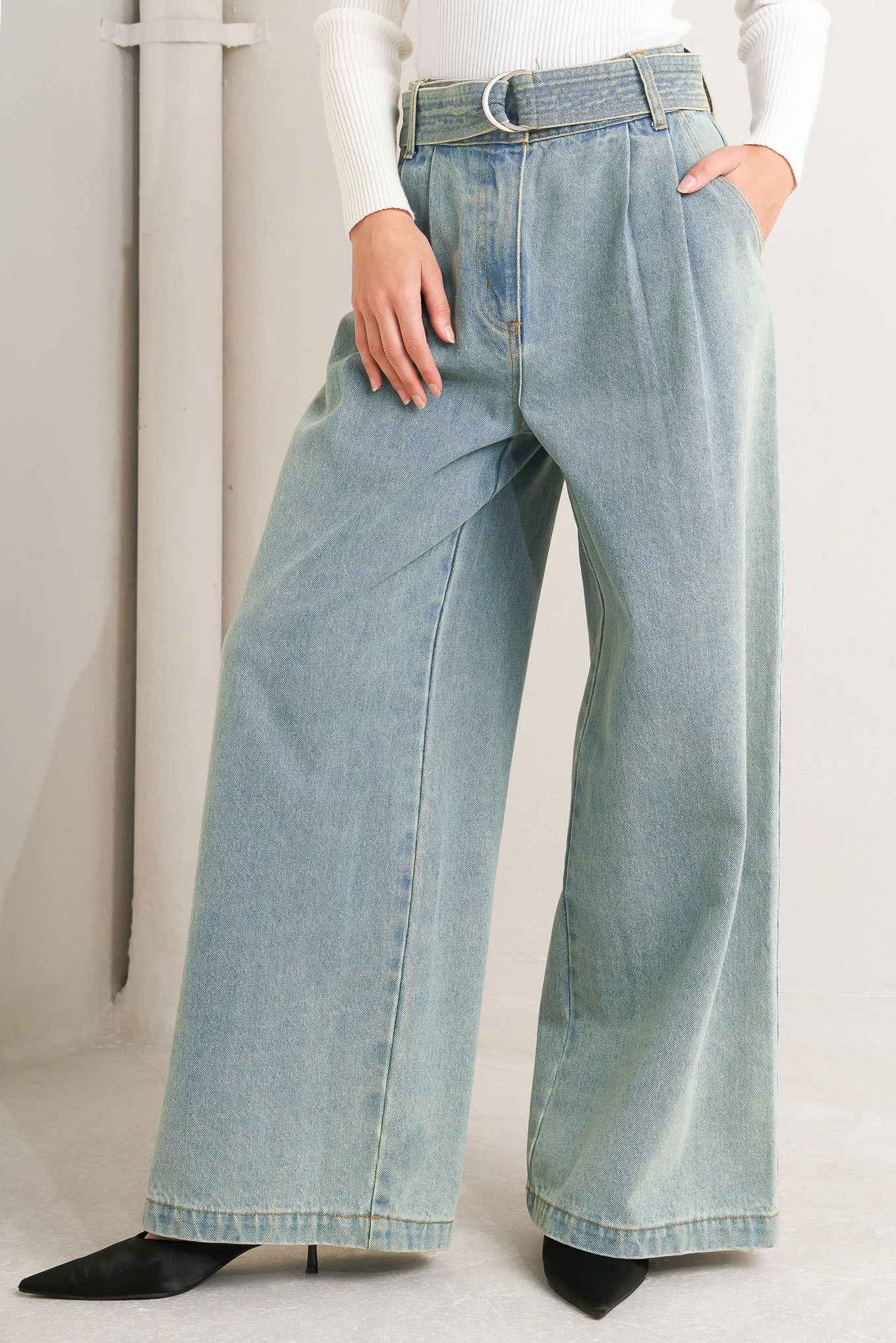 THINK OF ME DENIM PANTS