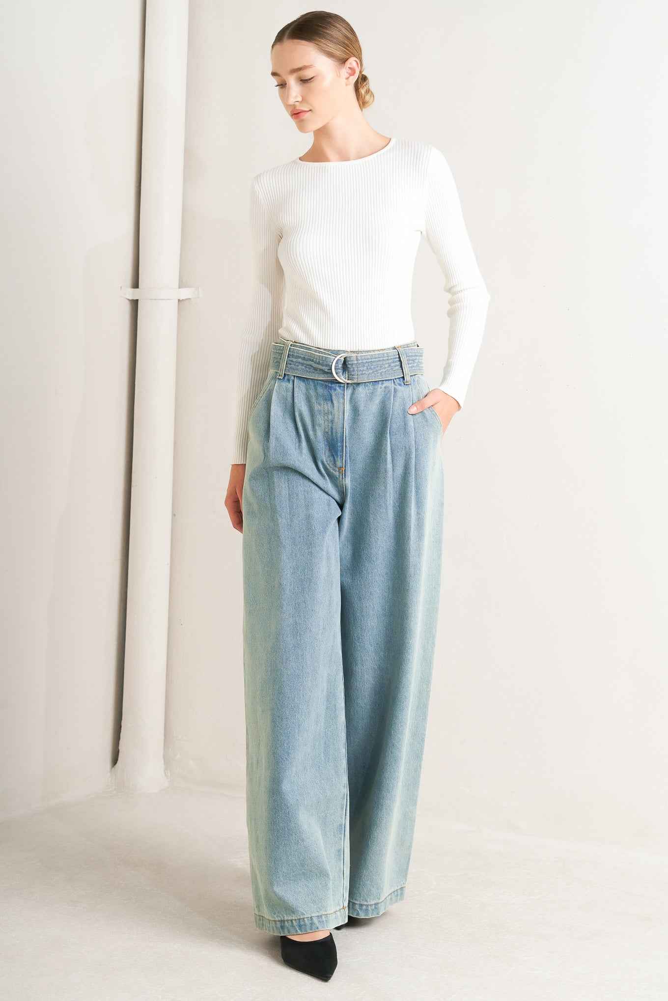 THINK OF ME DENIM PANTS