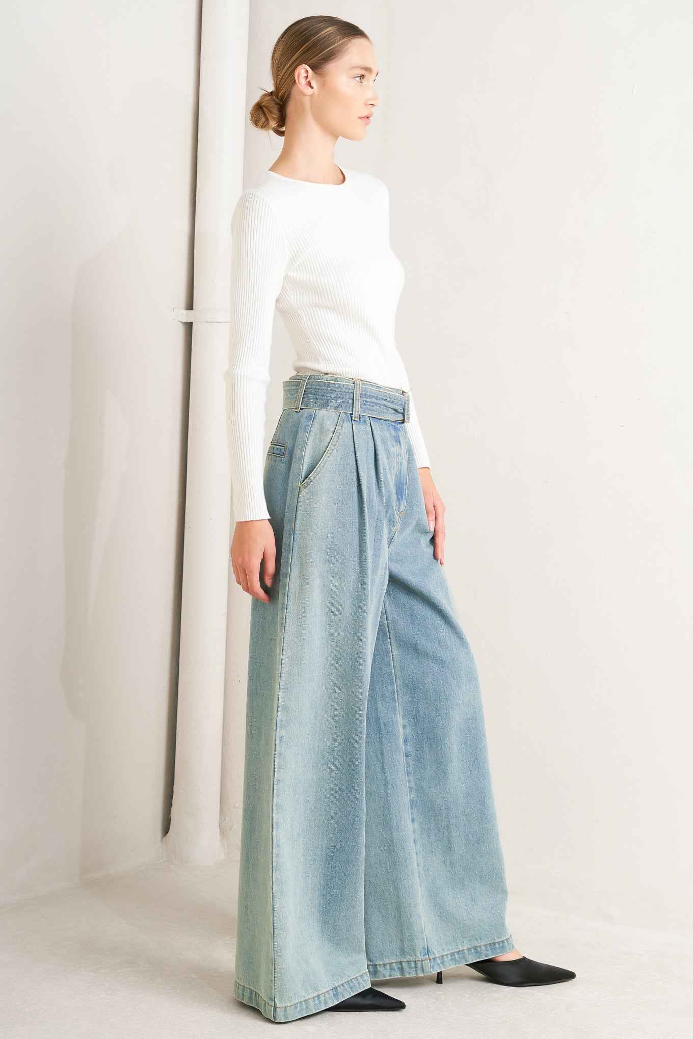 THINK OF ME DENIM PANTS