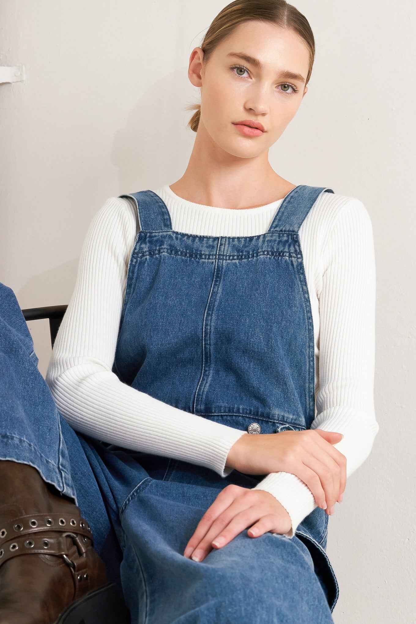 LET ME TALK DENIM CARGO PANTS