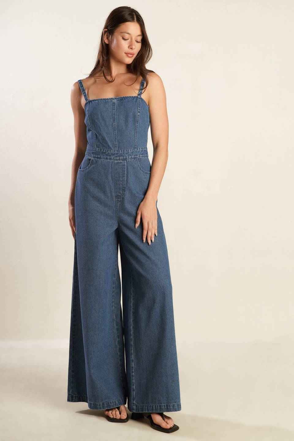 CLEAN GIRL DENIM JUMPSUIT