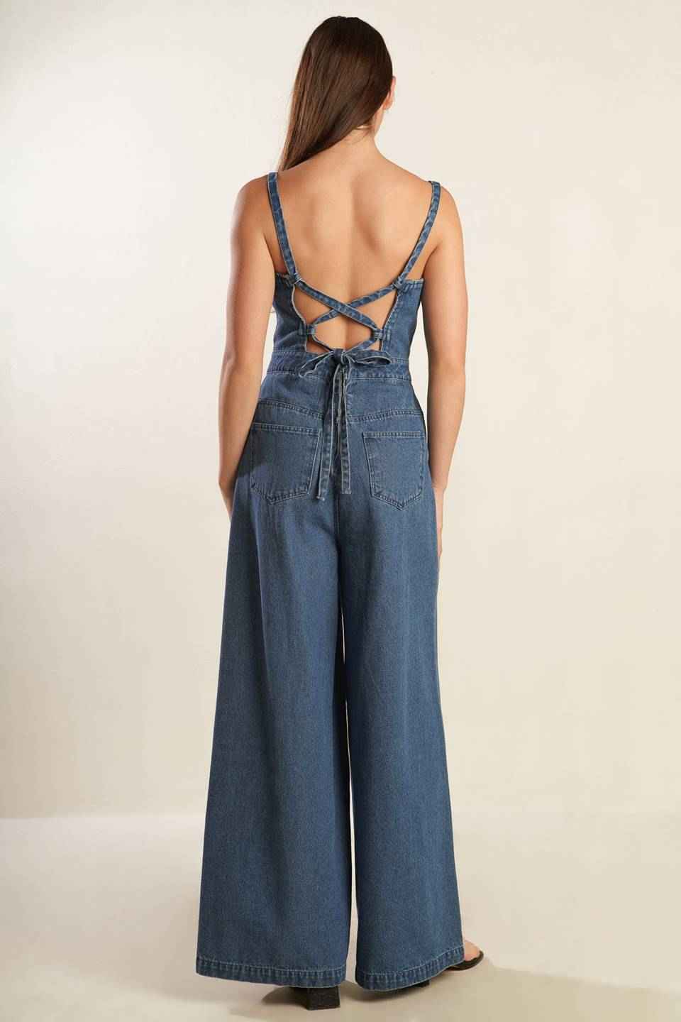 CLEAN GIRL DENIM JUMPSUIT