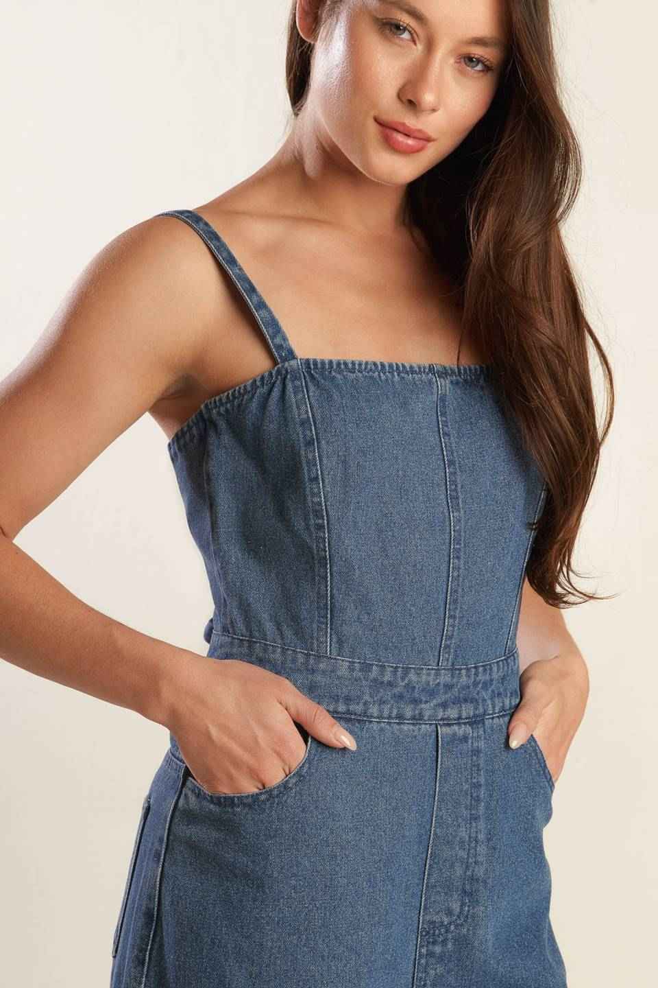 CLEAN GIRL DENIM JUMPSUIT