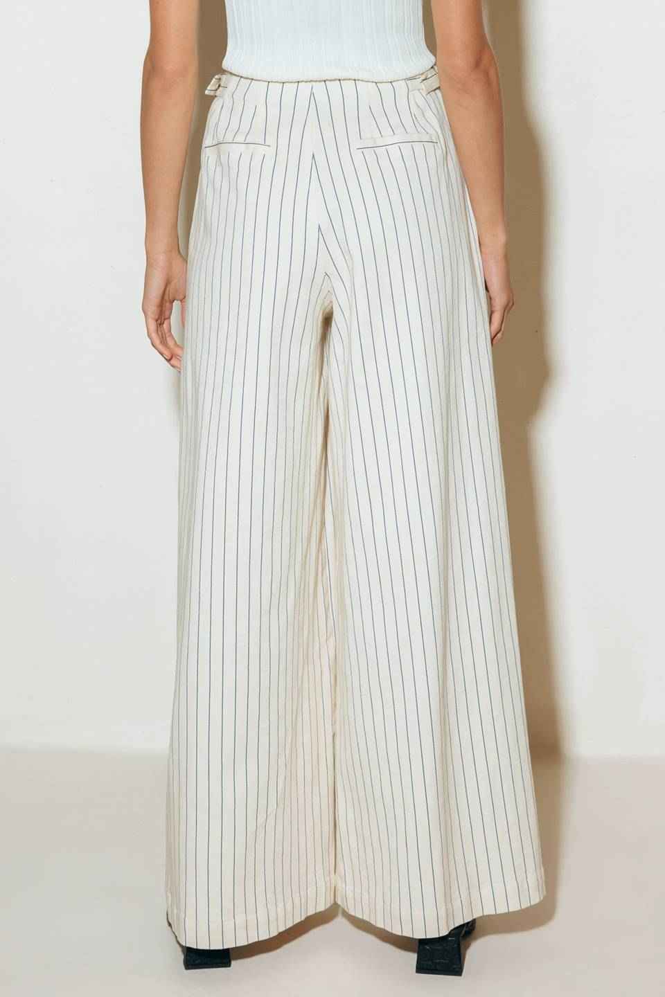 COFFEE RUN STRIPED WOVEN PANTS
