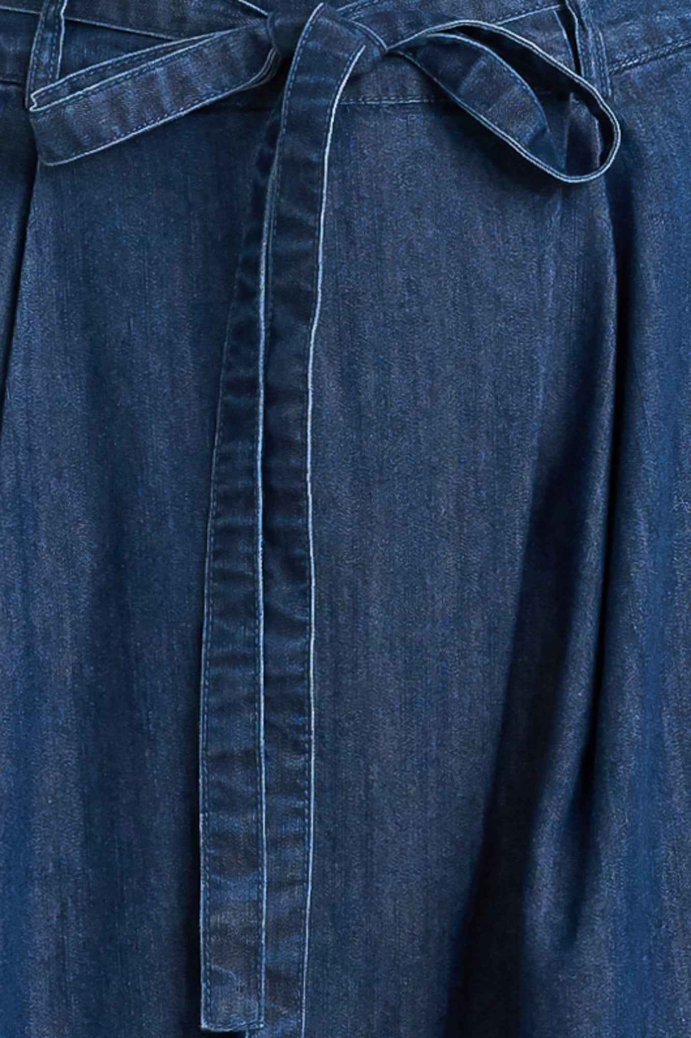 RELAXED TAILORED DENIM LOOSE FITTING PANTS