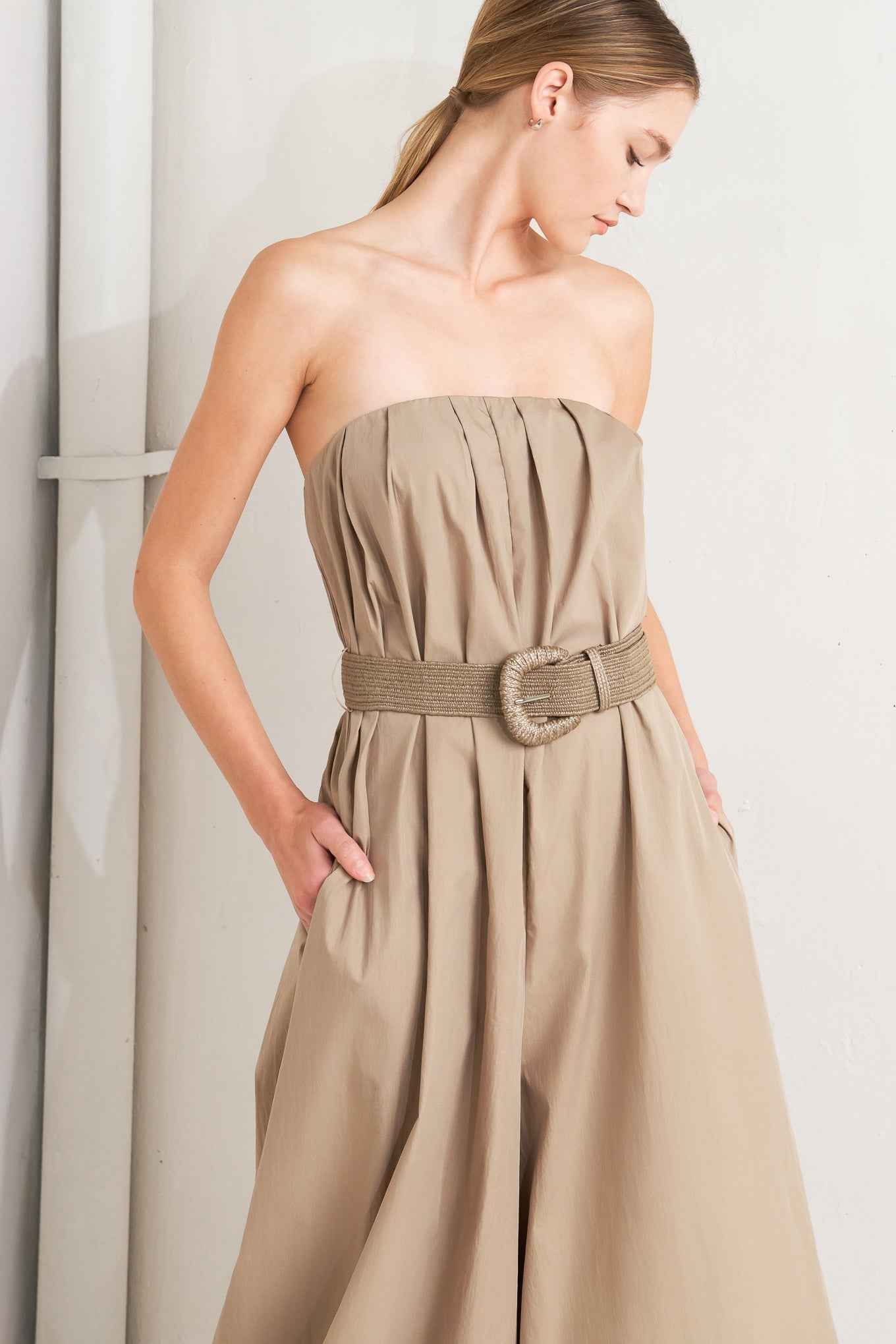 QUIET SENSUALITY WOVEN JUMPSUIT