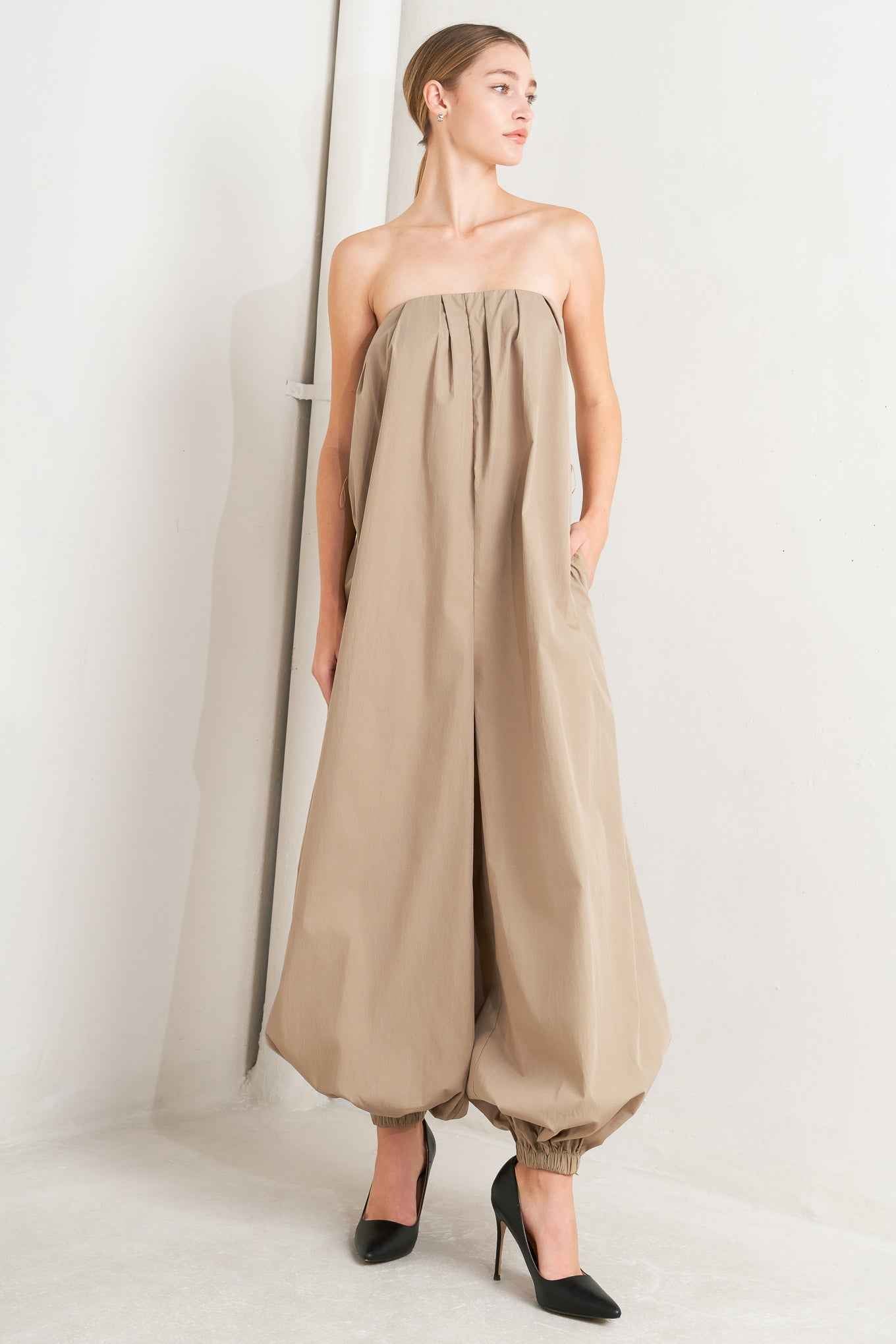 QUIET SENSUALITY WOVEN JUMPSUIT