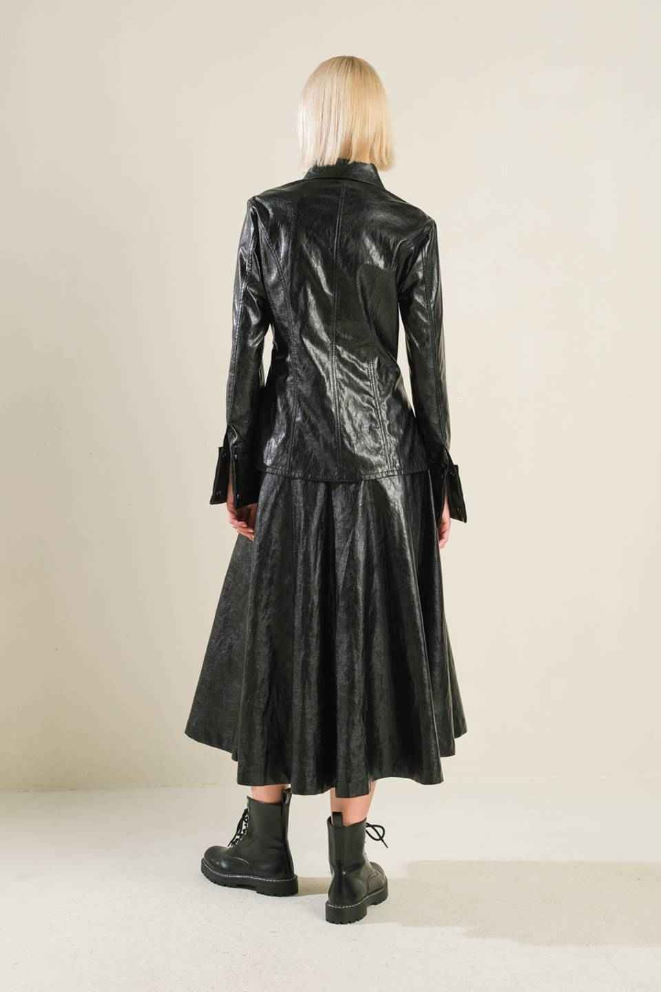 MY HEART TO YOU FAUX LEATHER TOP