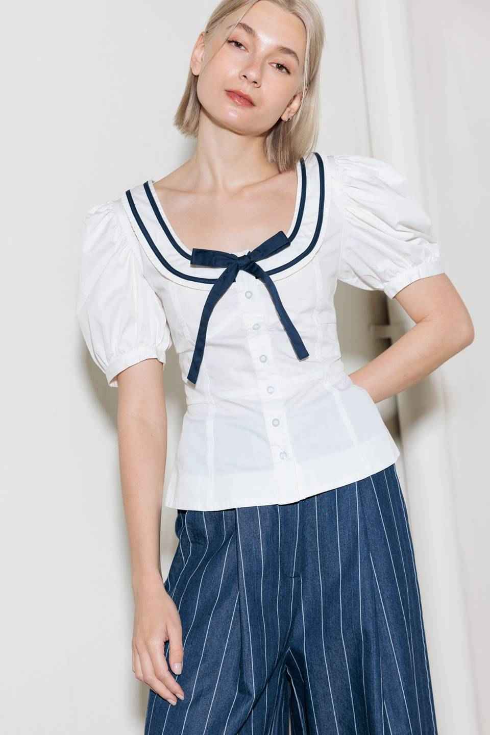 THE SWEETEST TOUCH WOVEN TOP